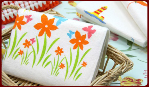 PRINTED COTTON TOWELS